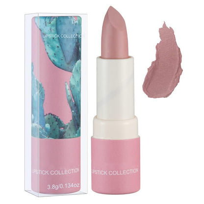 Matte Nude Lipstick, Bold & Intense Nudes Paper Tube Lipsticks Smooth Velvety Lip Gloss, Long Lasting Lip Stick Non-Stick Cup Not Fade Nude Lip Stick, Senior Matte Lip Makeup Gifts for Women and Girls