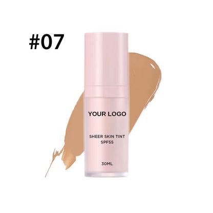 Sun SPF 50+ Sunscreen Sun Block Moisturizing Sun Care Liquid Spf 50 Facial 14 Colors Tinted Beautify Face Makeup Foundation