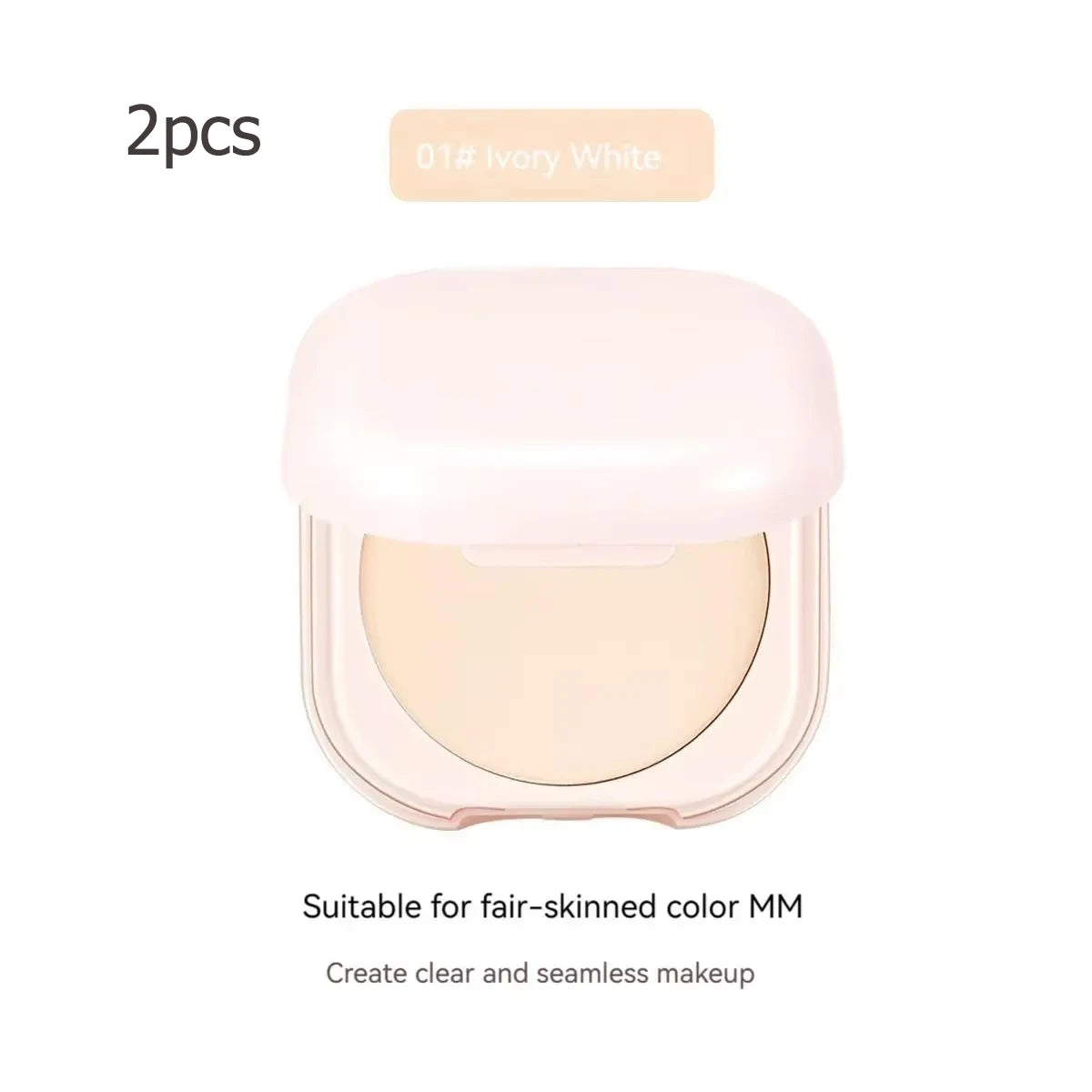 Setting Powder Oil Control Makeup Setting Brightening Skin Tone Setting Powder with Mirror Compact Portable Makeup Powder