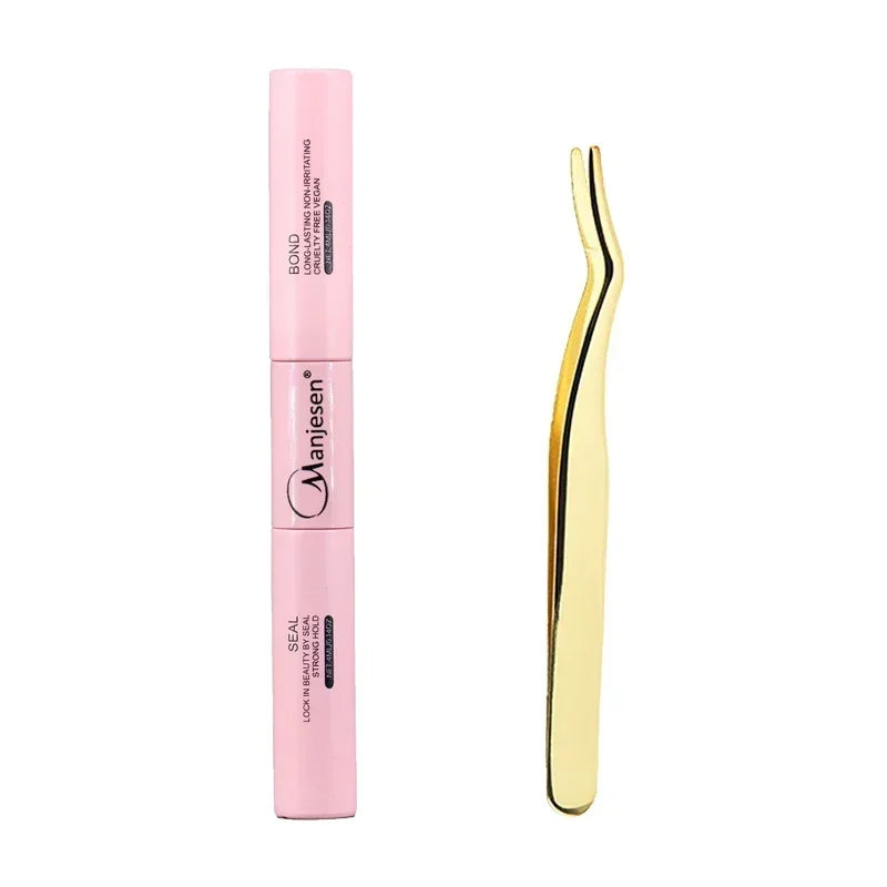 Lash Bunches Bond and Seal Eyelash Glue Remover Applicator Lash Clusters Eyelash Extensions Complete Kit DIY Makeup Set