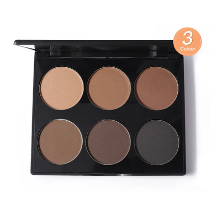 6 Colors Highlighter Contour Palette Makeup 3D Bronzer Matte Contour Palette Face Bronzer Professional Highlight Contour Palette