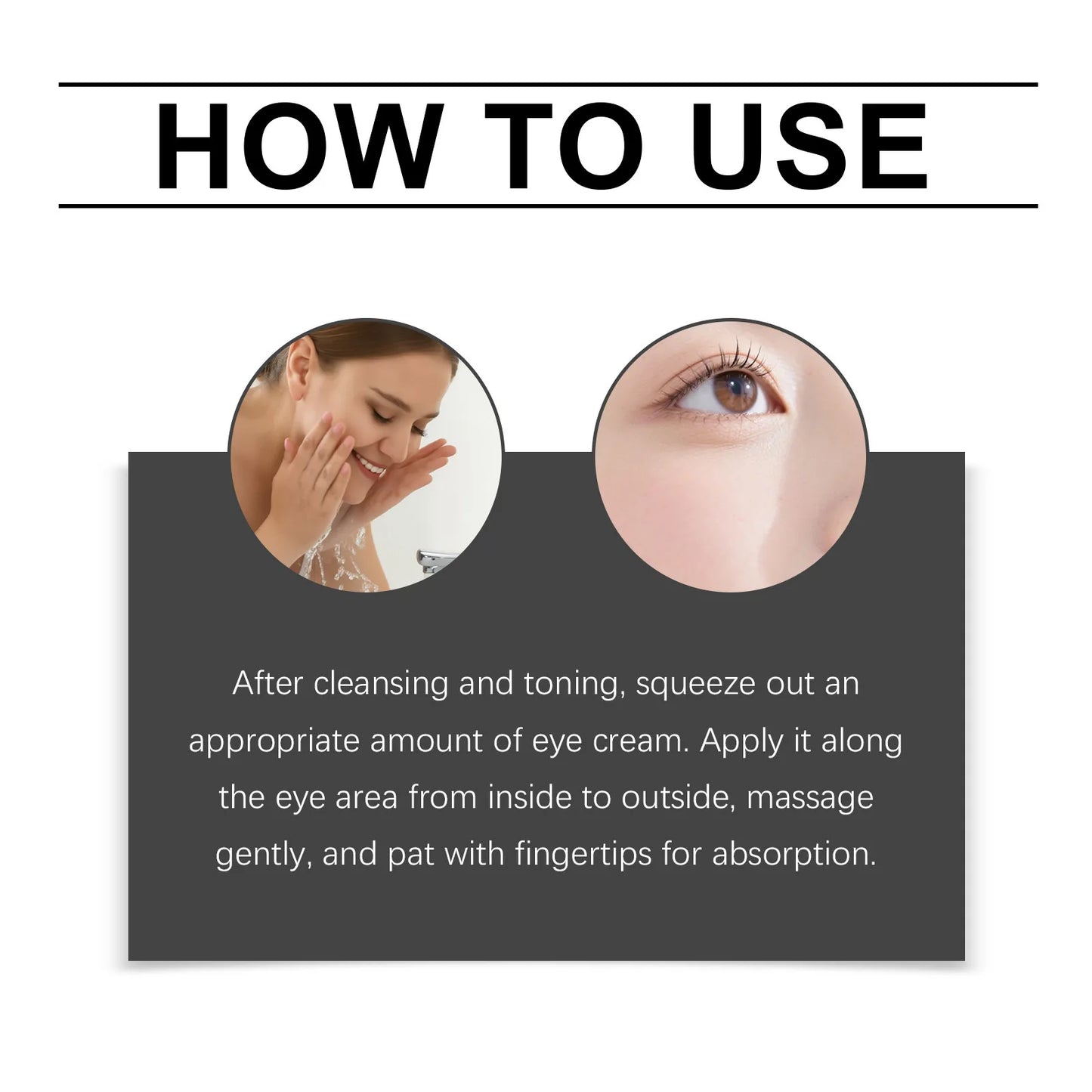 Firm Eye Cream Lifting Tighten Alleviate Eye Bags Dark Circles Moisturize Peptide Eye Cream