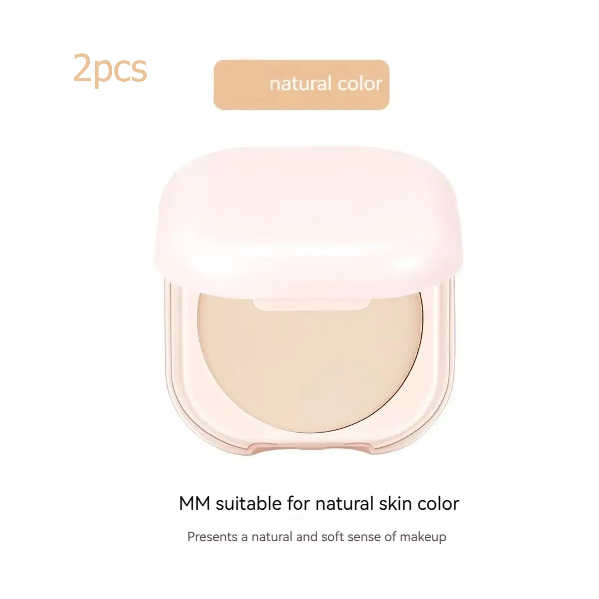 Setting Powder Oil Control Makeup Setting Brightening Skin Tone Setting Powder with Mirror Compact Portable Makeup Powder
