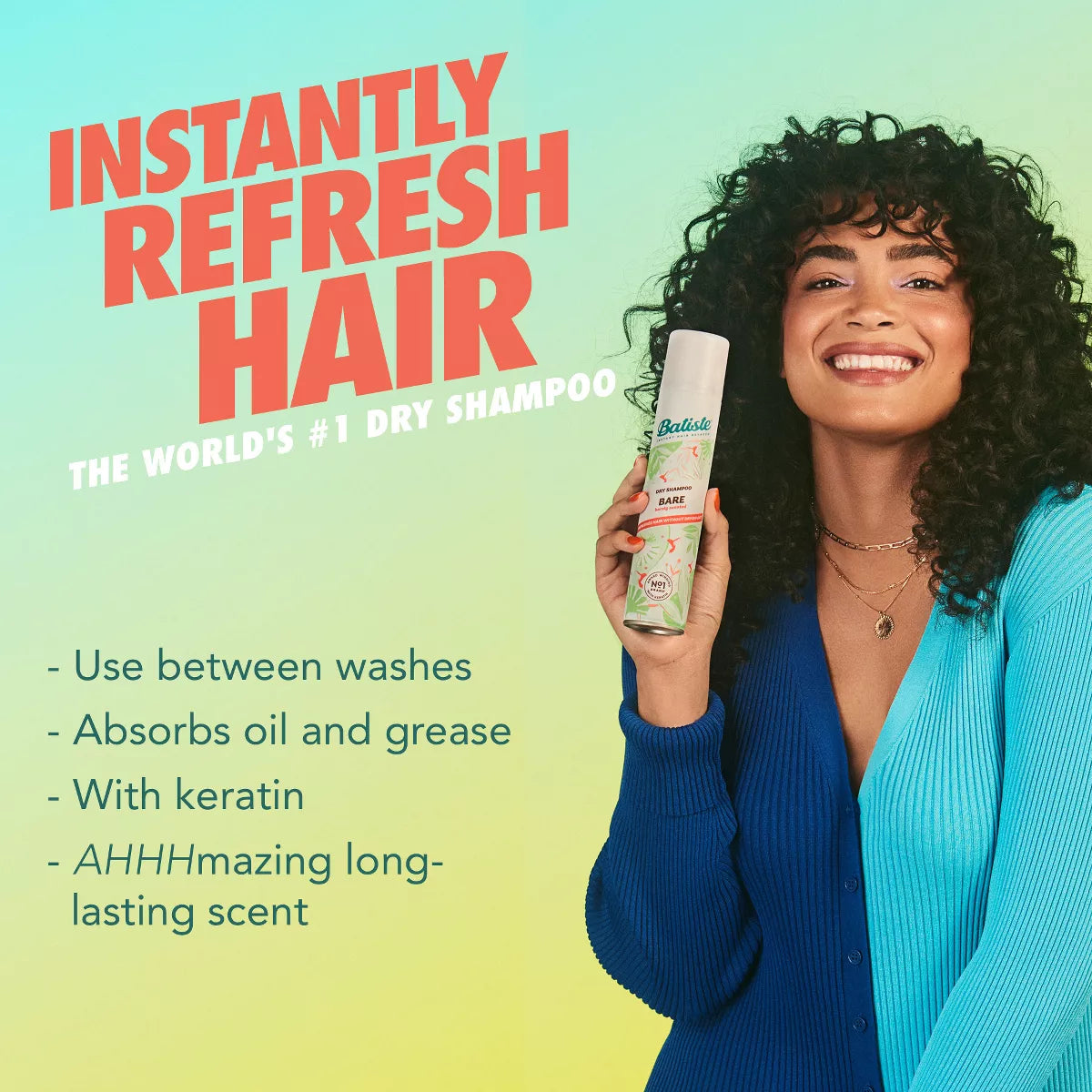 Batiste Bare Dry Shampoo Barely Scented