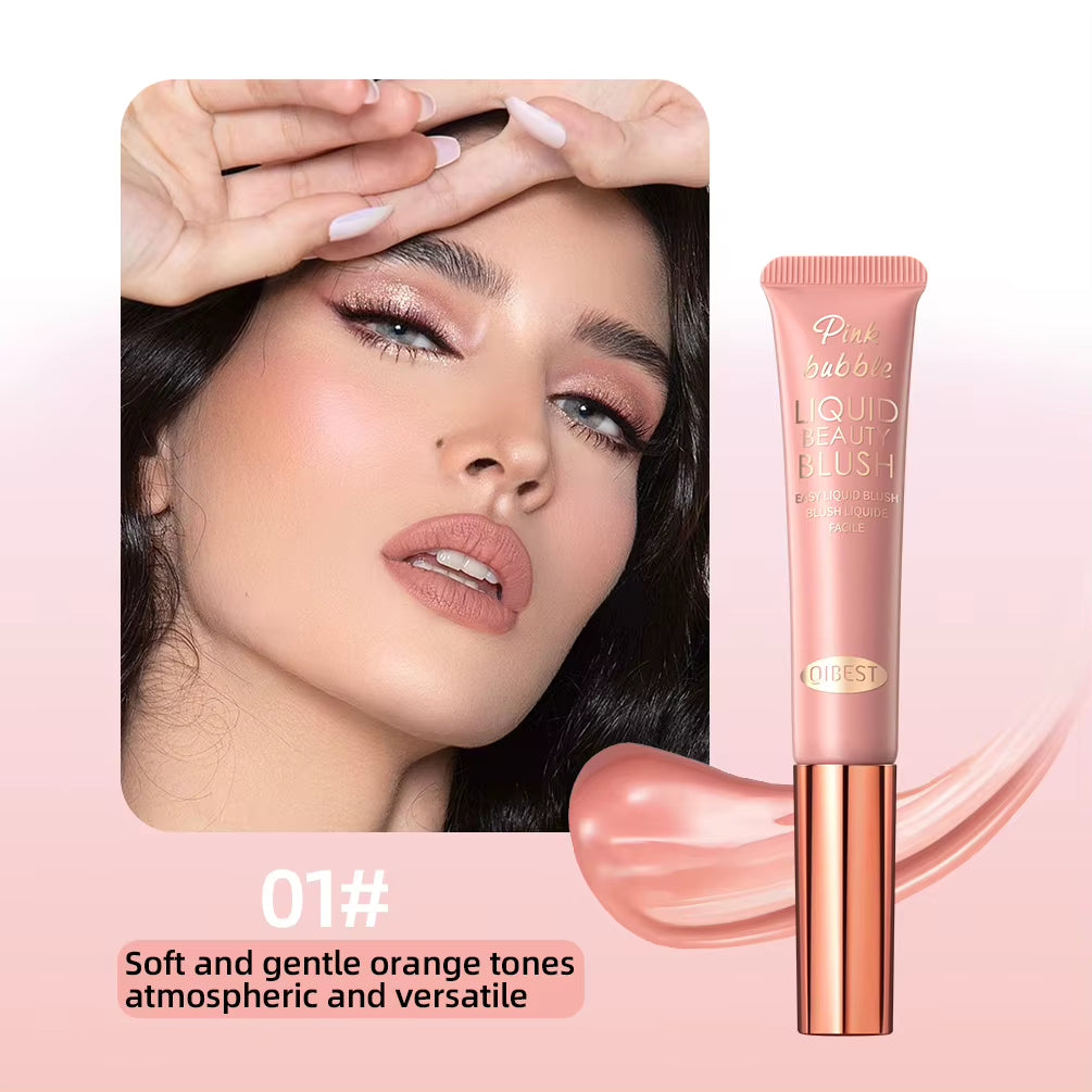 Face Blusher Peach Cream  Cheek Contour Blush Cosmetics Blusher Cream Korean Makeup Rouge Tint Blush