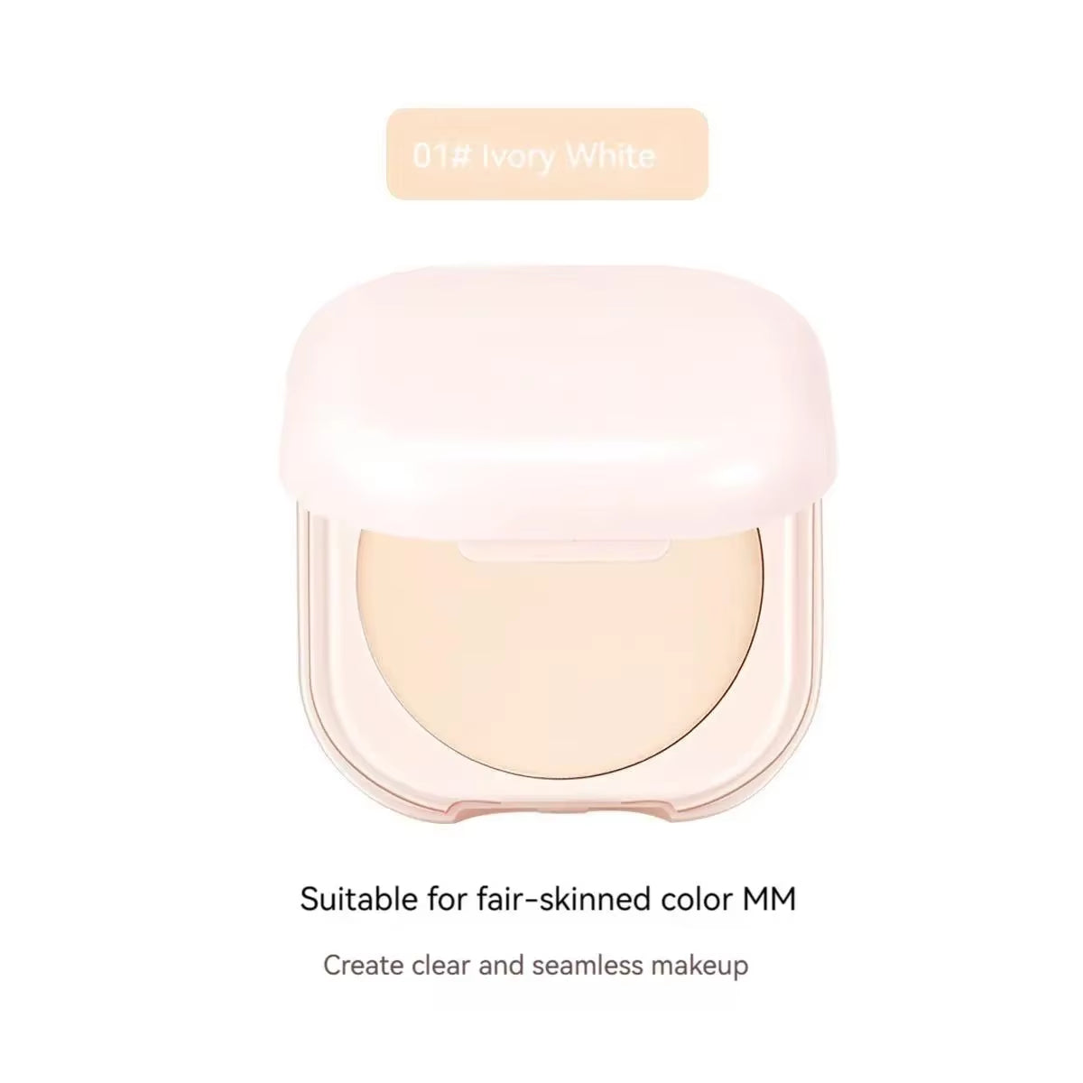 Setting Powder Oil Control Makeup Setting Brightening Skin Tone Setting Powder with Mirror Compact Portable Makeup Powder