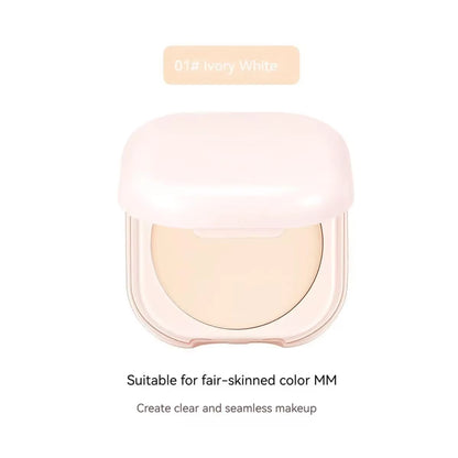 Setting Powder Oil Control Makeup Setting Brightening Skin Tone Setting Powder with Mirror Compact Portable Makeup Powder