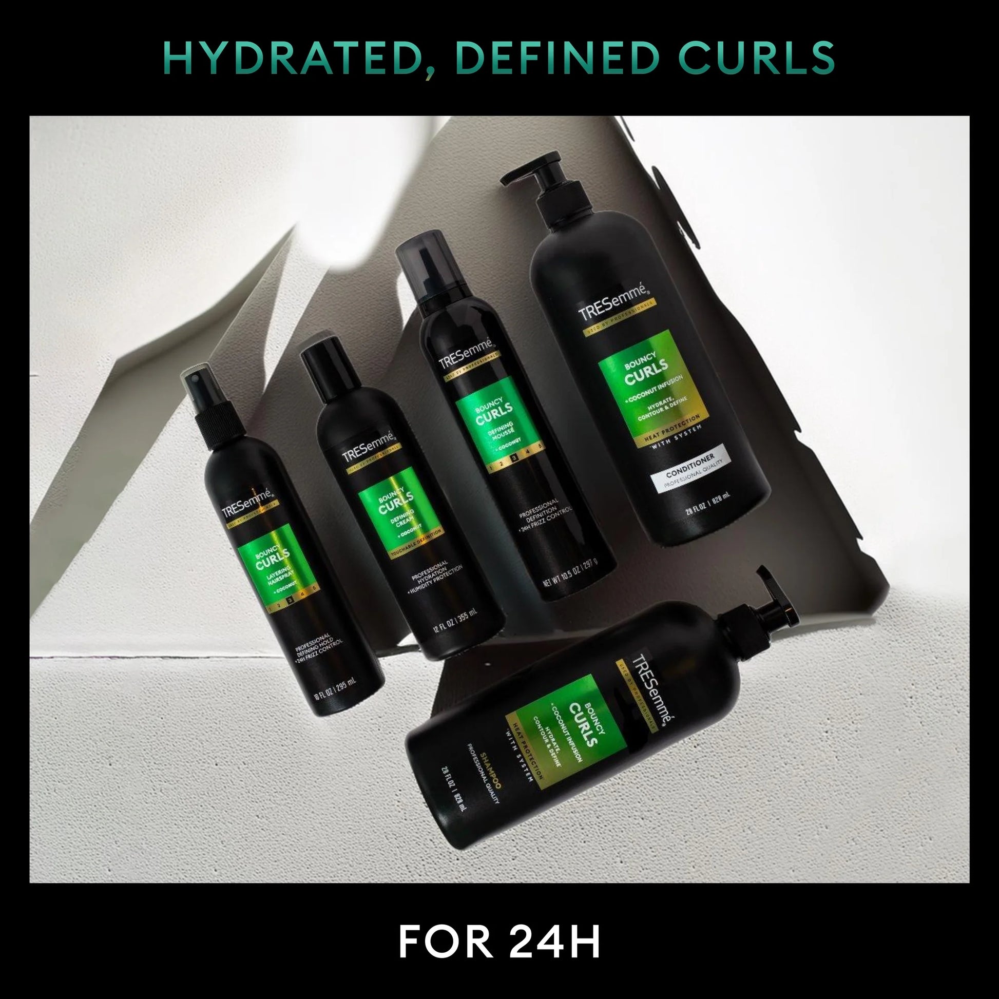 (3 Pack)  Bouncy Curls Mousse with 24H Control & Definition, 15 Oz