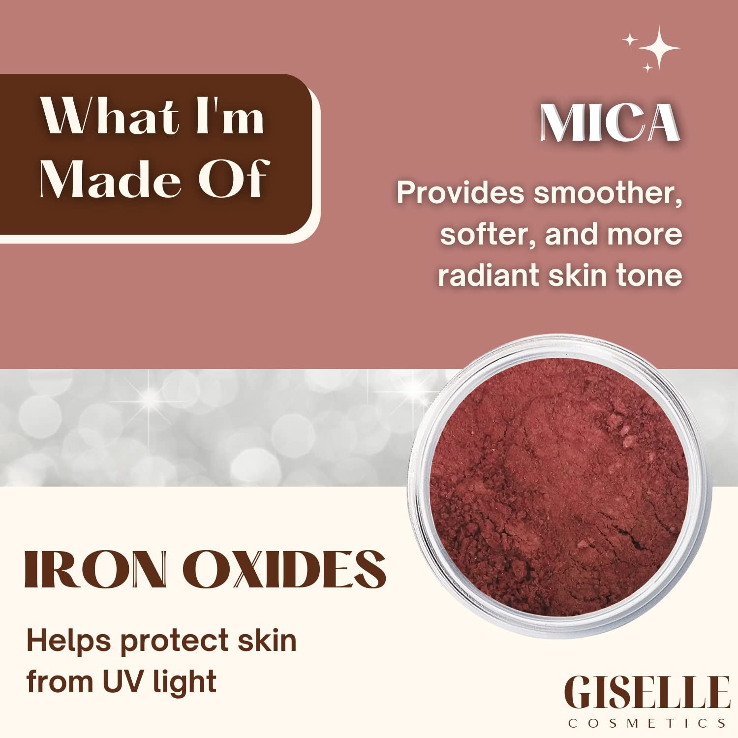 Red Hawaii Matte Blush Makeup Mineral Makeup Pure Talc Free Minerals Matte Loose Face Makeup Powder Blush for Cheeks 5 Gram Travel Size