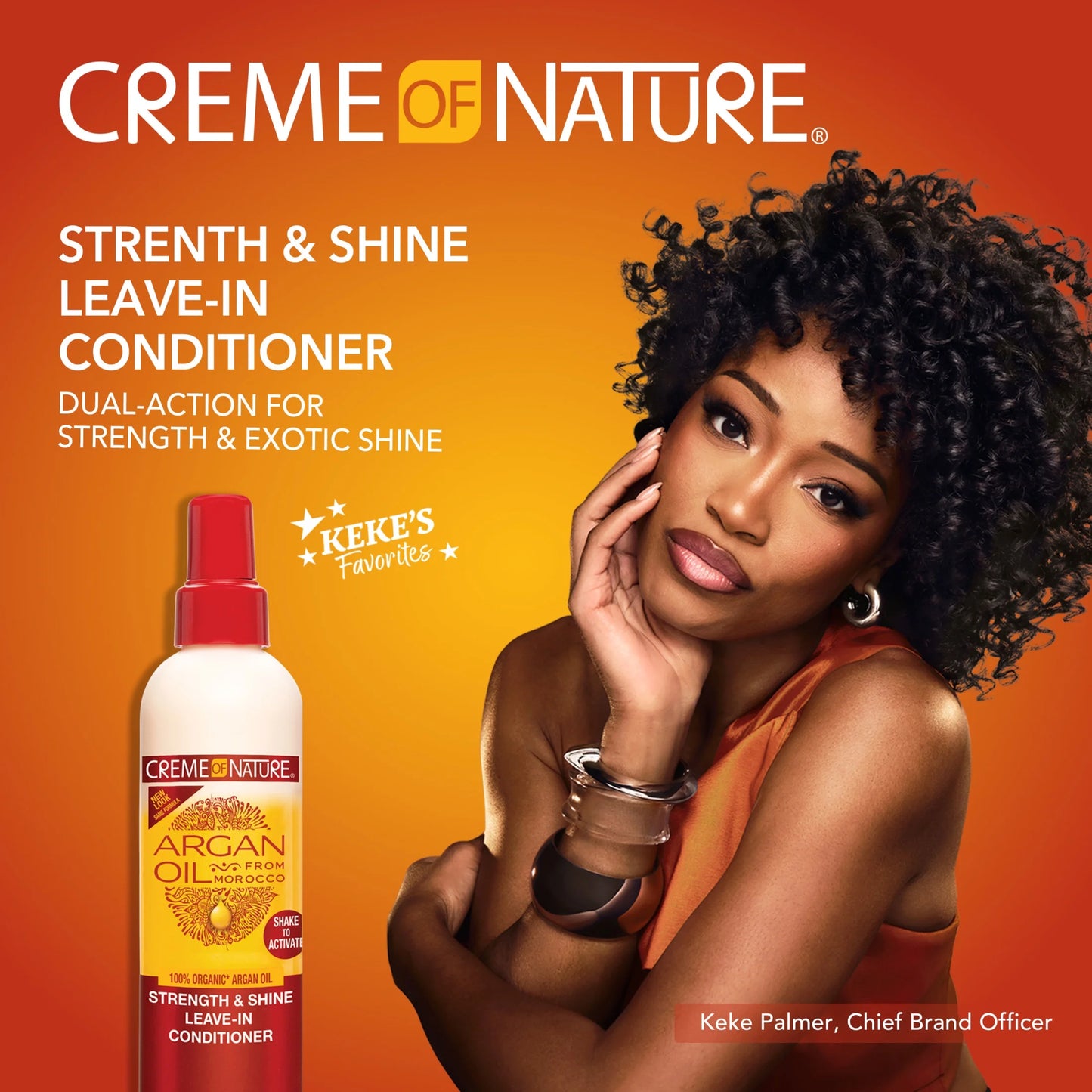 Argan Oil Strength & Shine Leave-In Conditioner, 8.45 Fl Oz