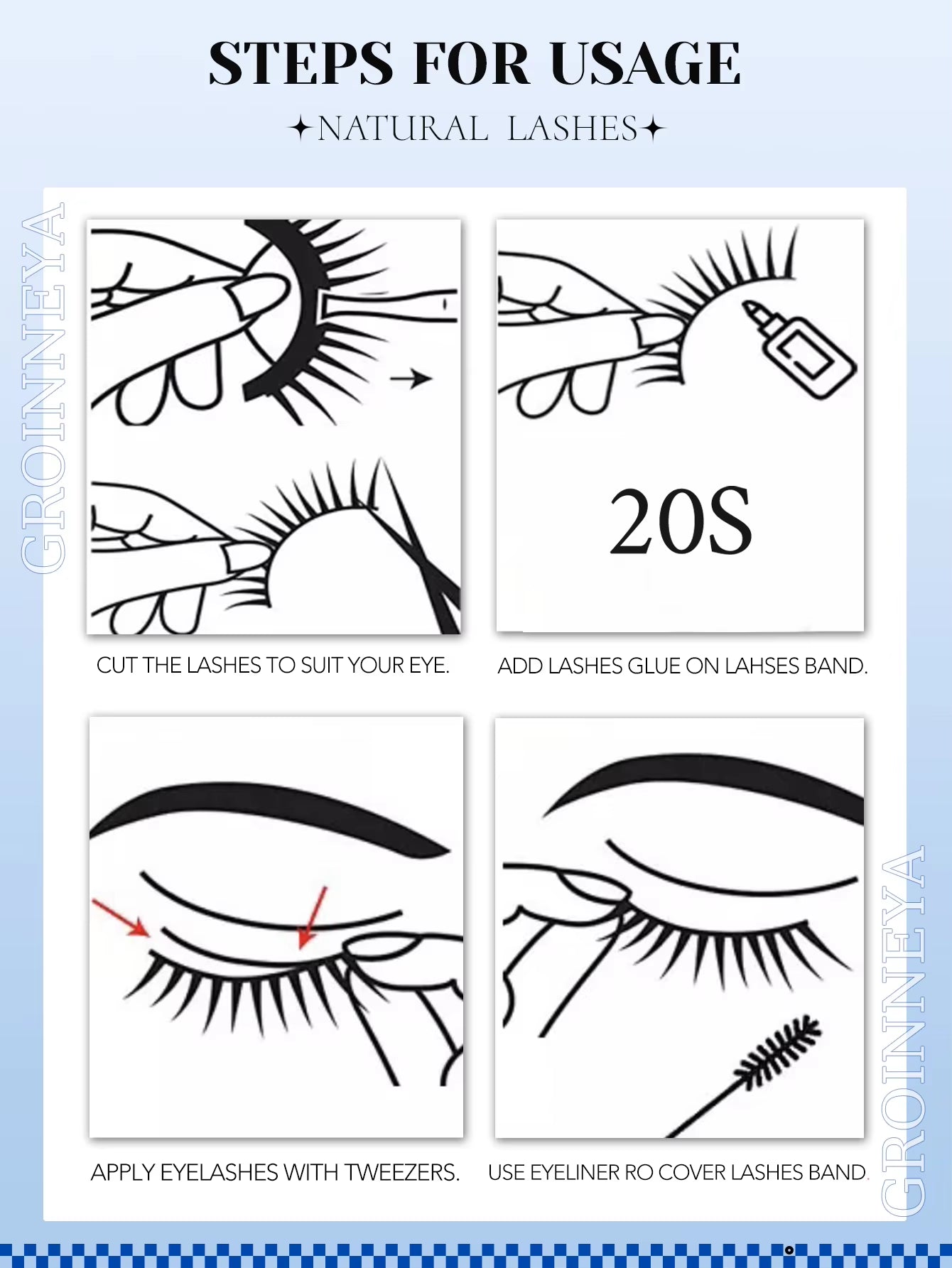 Cat Eye Lashes Faux Mink Eyelashes Winged End Eye Elongated Eyelashes Fake Lashes Natural Long Eyelashes Extension