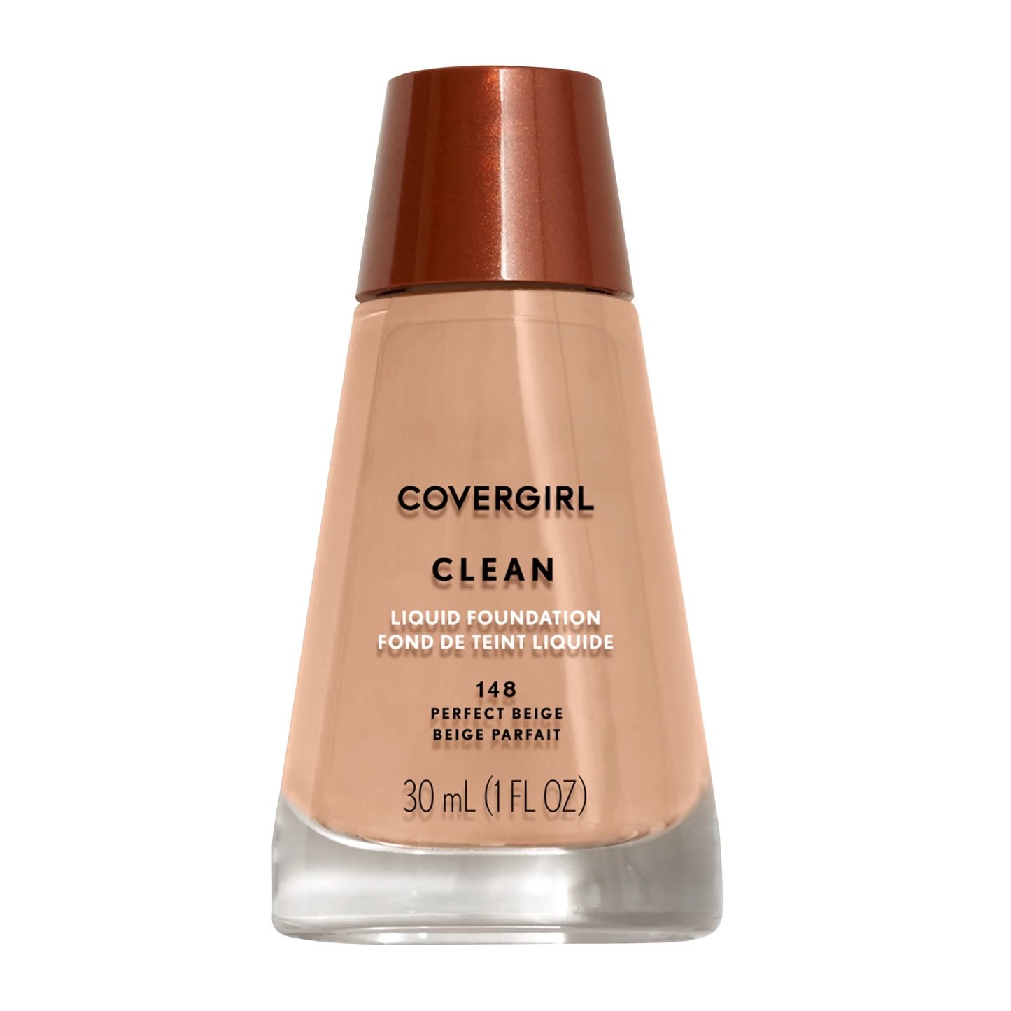 Clean Liquid Foundation, 148 Perfect Beige, 1 Fl Oz