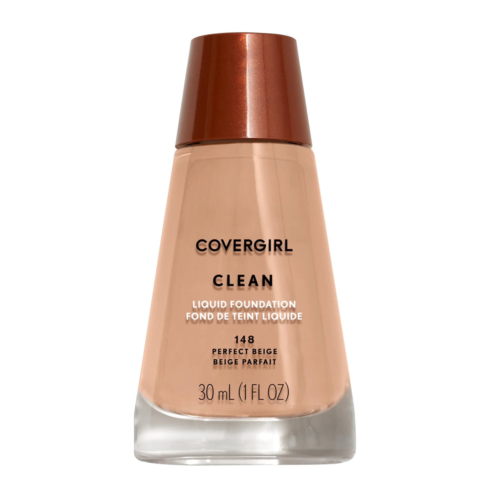 Clean Liquid Foundation, 148 Perfect Beige, 1 Fl Oz