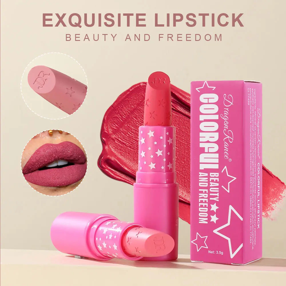 9 Colors Velvet  Pencil Waterproof Long Lasting Sexy Nude Pink Lip Stick Non-Stick Cup Makeup Lip Tint Cosmetics