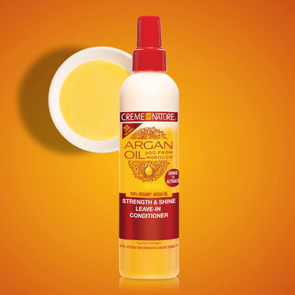 Argan Oil Strength & Shine Leave-In Conditioner, 8.45 Fl Oz
