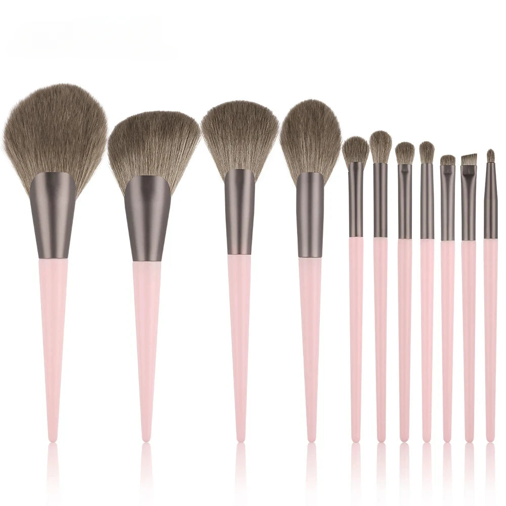 13/33Pcs Professional Makeup Brush Set with Accessories for Combination Skin- Featuring Soft Brushes，Suitable for Beginners