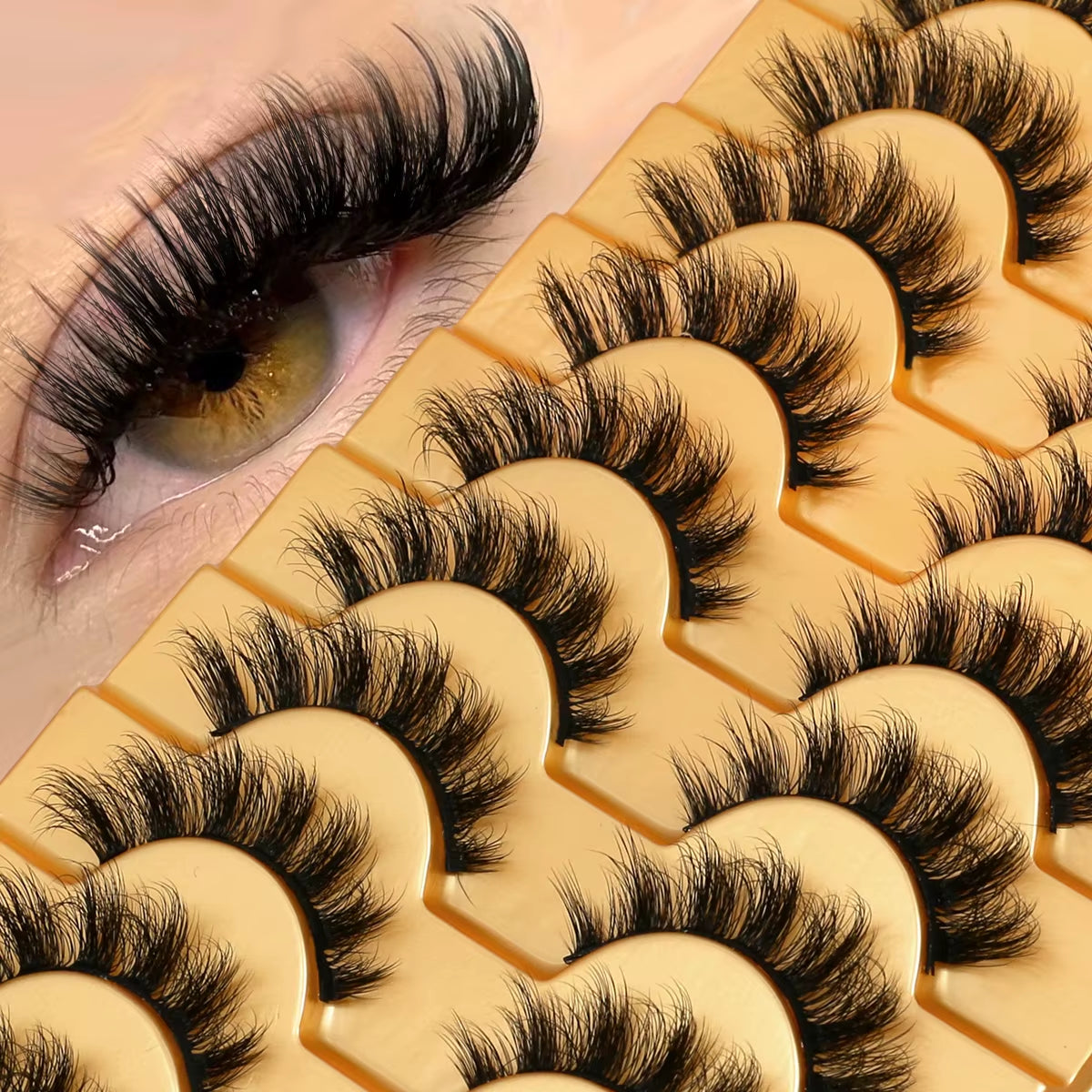 Cat Eye Lashes Faux Mink Eyelashes Winged End Eye Elongated Eyelashes Fake Lashes Natural Long Eyelashes Extension