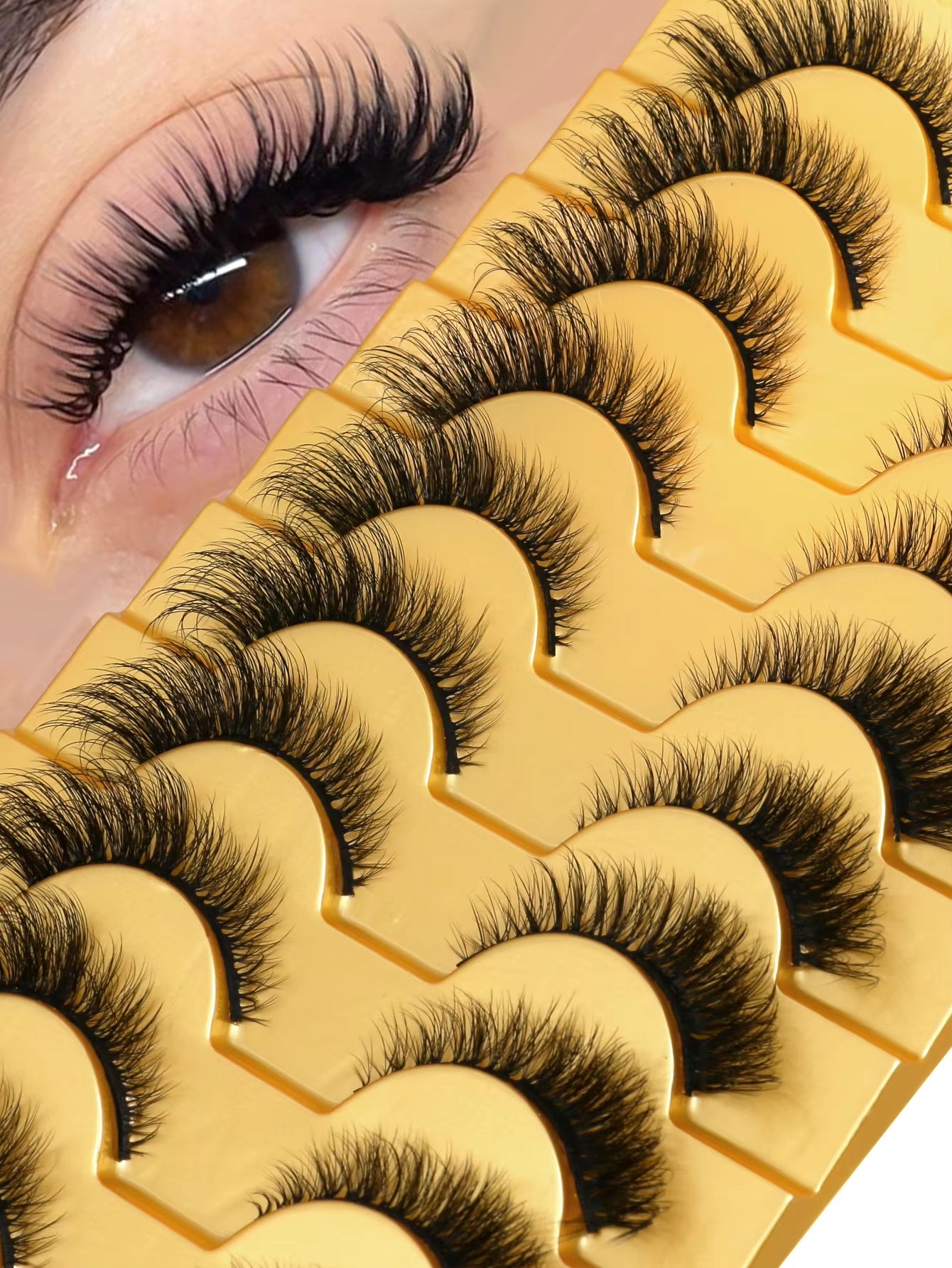 Cat Eye Lashes Faux Mink Eyelashes Winged End Eye Elongated Eyelashes Fake Lashes Natural Long Eyelashes Extension