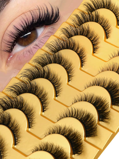Cat Eye Lashes Faux Mink Eyelashes Winged End Eye Elongated Eyelashes Fake Lashes Natural Long Eyelashes Extension