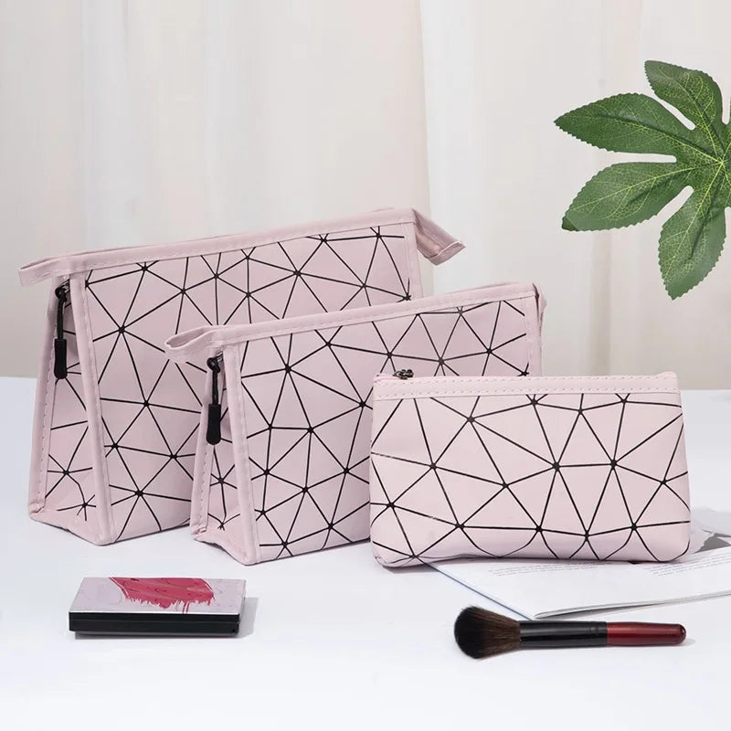 PU Waterproof Small Cosmetic Bag Makeup Pouches Case Makeup Brushes Cosmetics Handbags Make up Organizers Storage Bags for Women