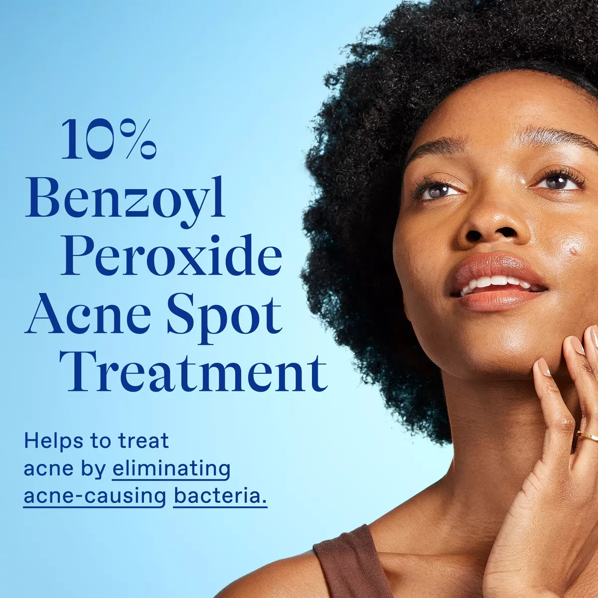 Differin 10% Benzoyl Peroxide Acne Spot Treatment: Hypoallergenic, Facial Treatment, Gel, Acne-Prone Skin