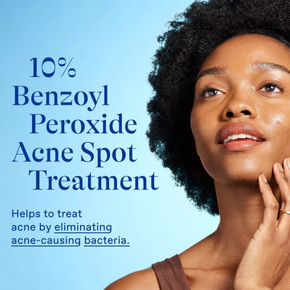 Differin 10% Benzoyl Peroxide Acne Spot Treatment: Hypoallergenic, Facial Treatment, Gel, Acne-Prone Skin