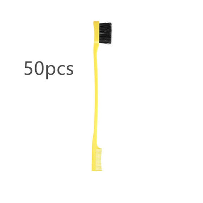10/20/50Pcs Double-Sided Edge Control Hair Comb Hair Styling Wholesale Baby Hair Brushes Eyebrow Combing Makeup Tool