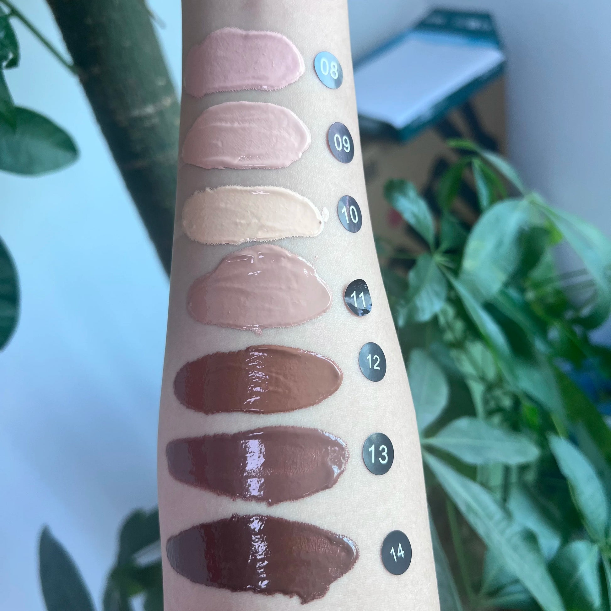 Sun SPF 50+ Sunscreen Sun Block Moisturizing Sun Care Liquid Spf 50 Facial 14 Colors Tinted Beautify Face Makeup Foundation