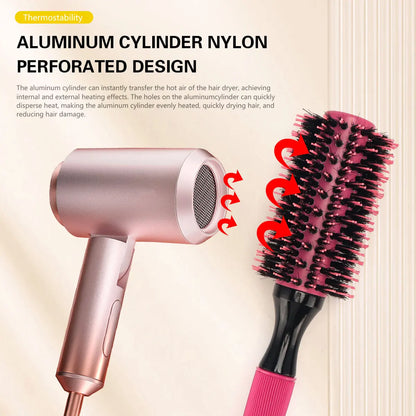 Barbershop Comb Salon Styling Tools round Hair Comb Hairdressing Curling Hair Brushes Combs Hairdressing Supply