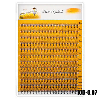 12 Row Mixed Pack 10D/20D Natural Eyelash Makeup Eyelash Extension, Handmade Fake Eyelashes, Personal Eyelash Extension