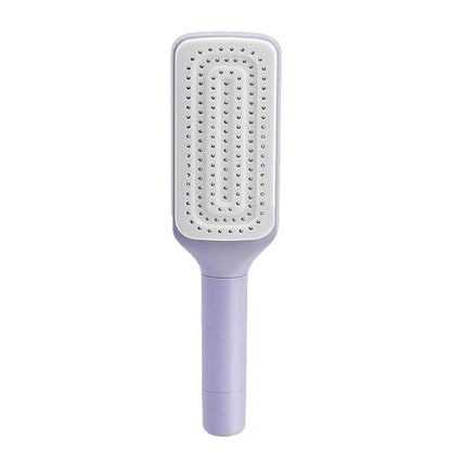 1/2Pcs Rotatable Self Cleaning Hair Brush Massage Air Cushion Comb Magic Retractable Self-Cleaning Massage Brush Telescopic Comb