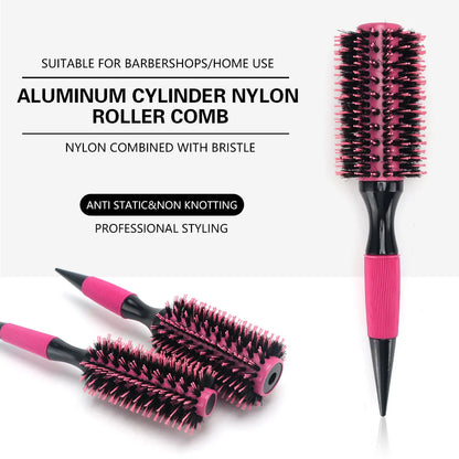 Barbershop Comb Salon Styling Tools round Hair Comb Hairdressing Curling Hair Brushes Combs Hairdressing Supply