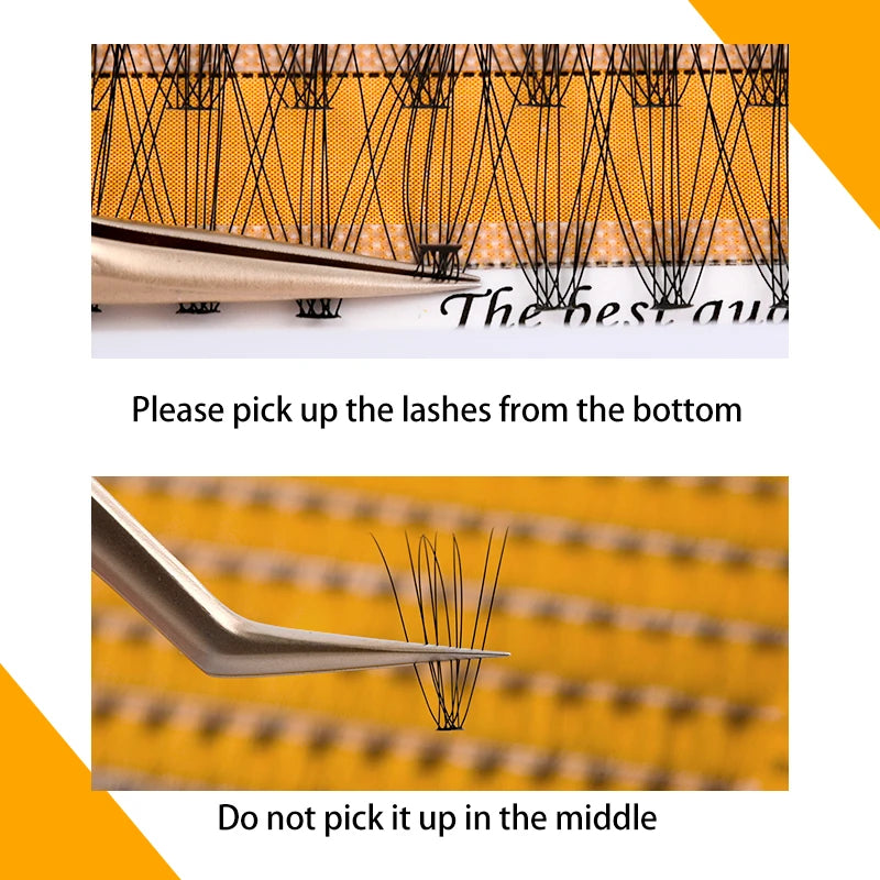 12 Row Mixed Pack 10D/20D Natural Eyelash Makeup Eyelash Extension, Handmade Fake Eyelashes, Personal Eyelash Extension
