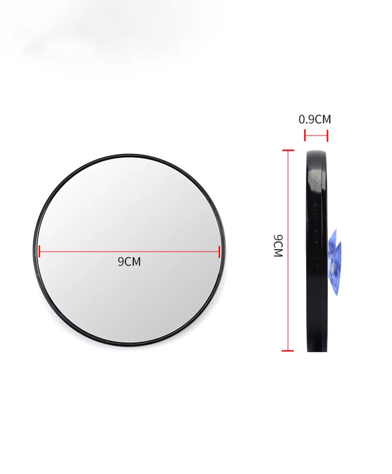 5X/10X/15X Magnifying Mirror Suction Cup Mini Compact Makeup Mirror Hand Travel Small Pocket round Vanity Mirrors Make up Tools