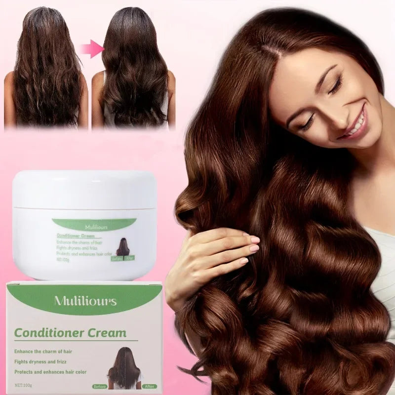 Leave-In Hair Conditioner Deep Moisturizing with Strong Strands Natural Ingredients for All Hair Types Gentle Care