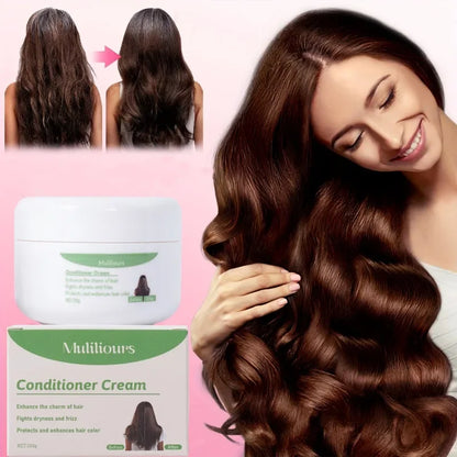Leave-In Hair Conditioner Deep Moisturizing with Strong Strands Natural Ingredients for All Hair Types Gentle Care