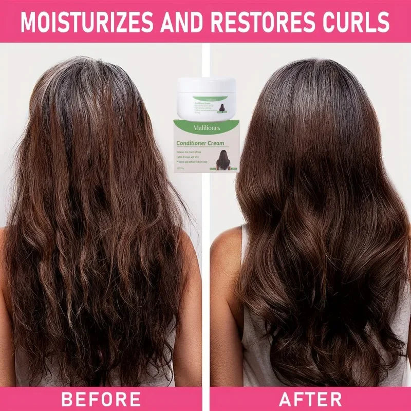 Leave-In Hair Conditioner Deep Moisturizing with Strong Strands Natural Ingredients for All Hair Types Gentle Care