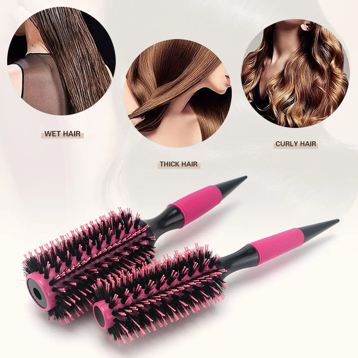 Barbershop Comb Salon Styling Tools round Hair Comb Hairdressing Curling Hair Brushes Combs Hairdressing Supply