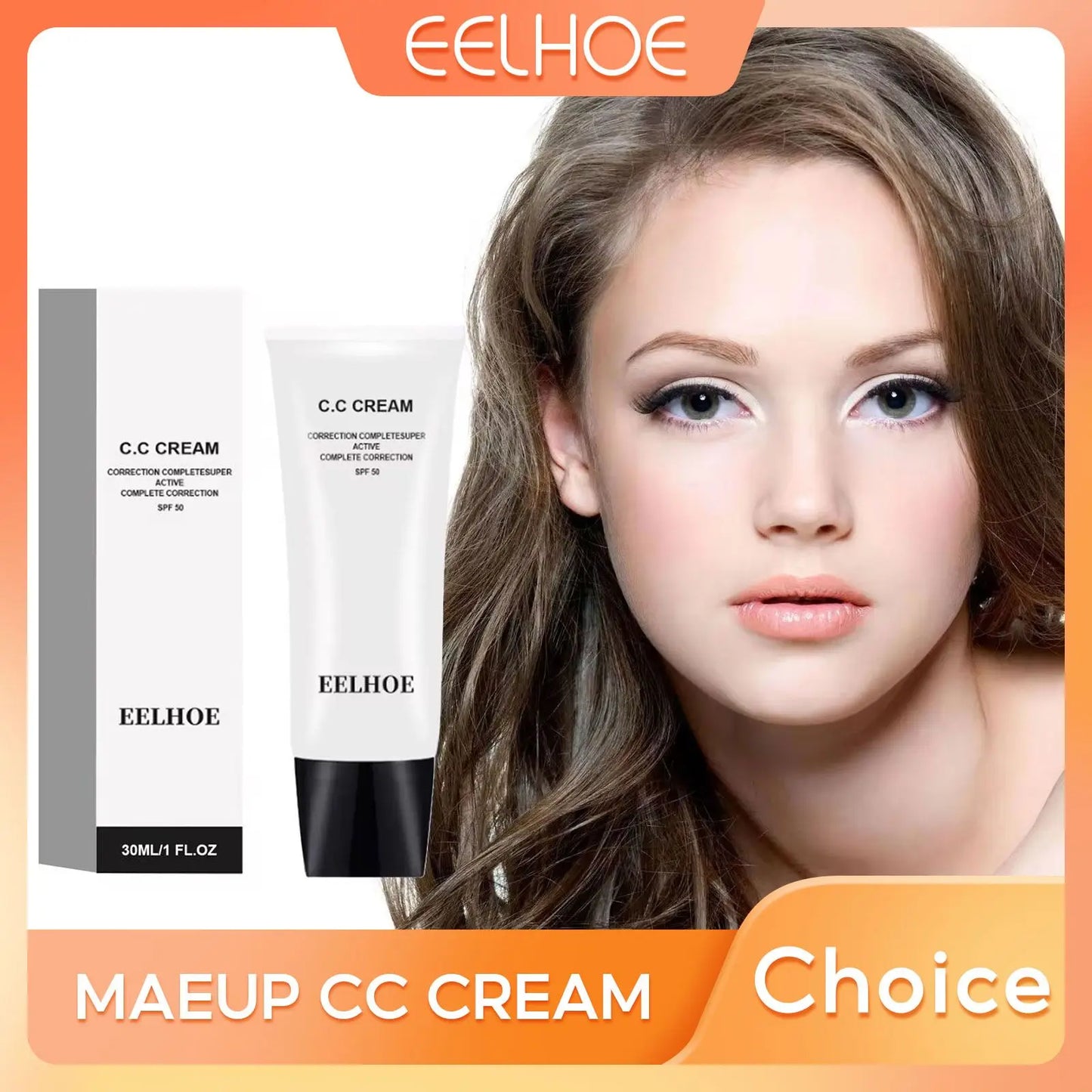 CC Cream Makeup Korean Cosmetics Concealer Skin Brightening Cream BB Cream Primer Foundation Make-Up for Women Beauty Health 30G