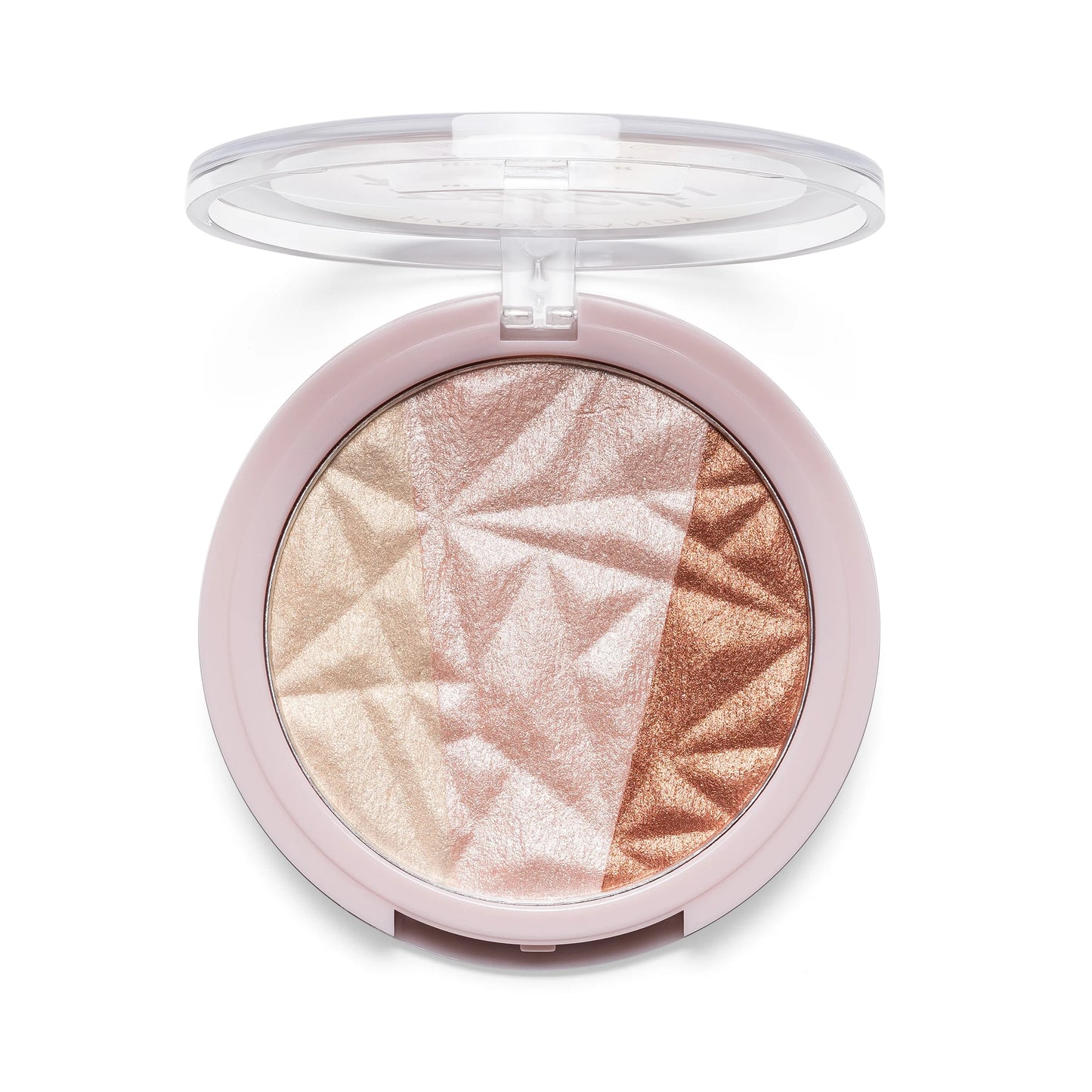 Just Glow Highlighter, Pressed Powder, Shimmery Glow, Rose Gold 3 Shades in 1