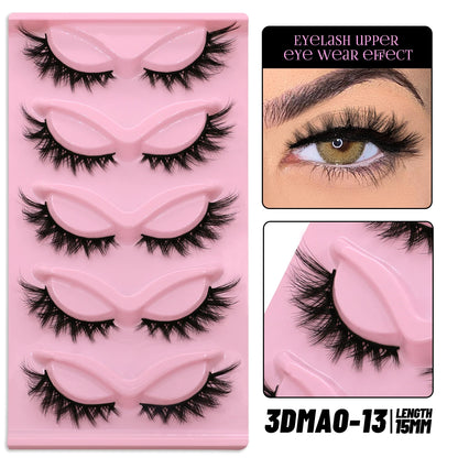 Cat Eye Lashes Faux Mink Eyelashes Winged End Eye Elongated Eyelashes Fake Lashes Natural Long Eyelashes Extension