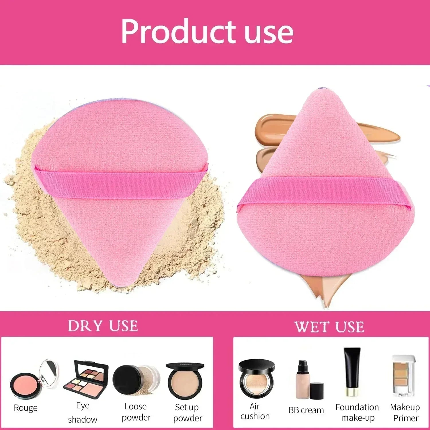 13/33Pcs Professional Makeup Brush Set with Accessories for Combination Skin- Featuring Soft Brushes，Suitable for Beginners