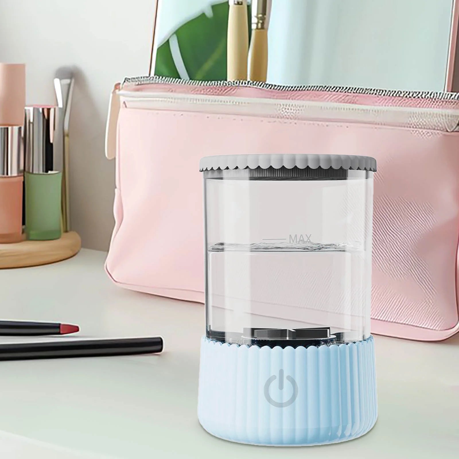 Automatic Makeup Brush Cleaner Electric Washing Machine, USB Powered Spinner Dryer for Various Brush Sizes, Portable Cosmetic Tool Washer for Home Travel Makeup Artist Gift