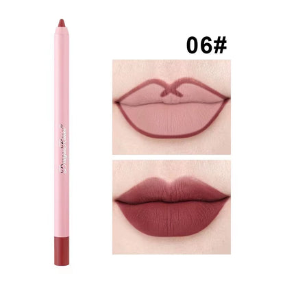 12 Colors Lip Liner Velvet Matte Lipsticks Waterproof Long Lasting Lip Liner Cosmetics Lip Makeup Lip Liner Pencil