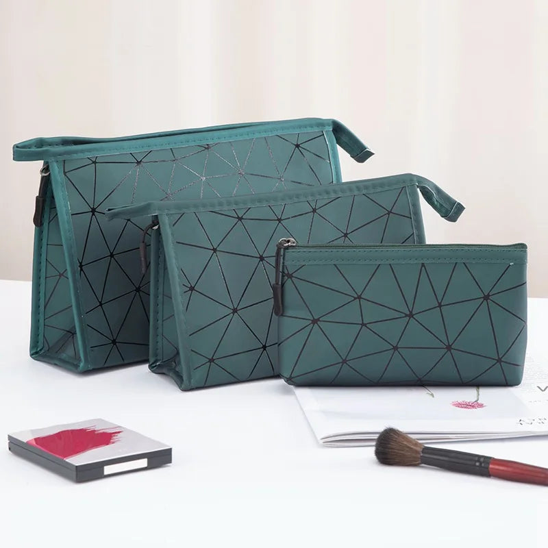PU Waterproof Small Cosmetic Bag Makeup Pouches Case Makeup Brushes Cosmetics Handbags Make up Organizers Storage Bags for Women