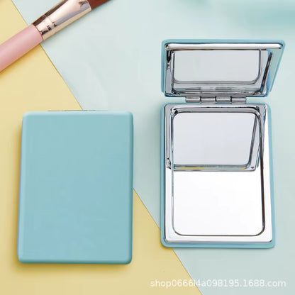 Folding Mirror Pocket Mini Portable Makeup Mirrors Travel Hand Small Mirror Vanity Foldable Compact Cosmetics Tools