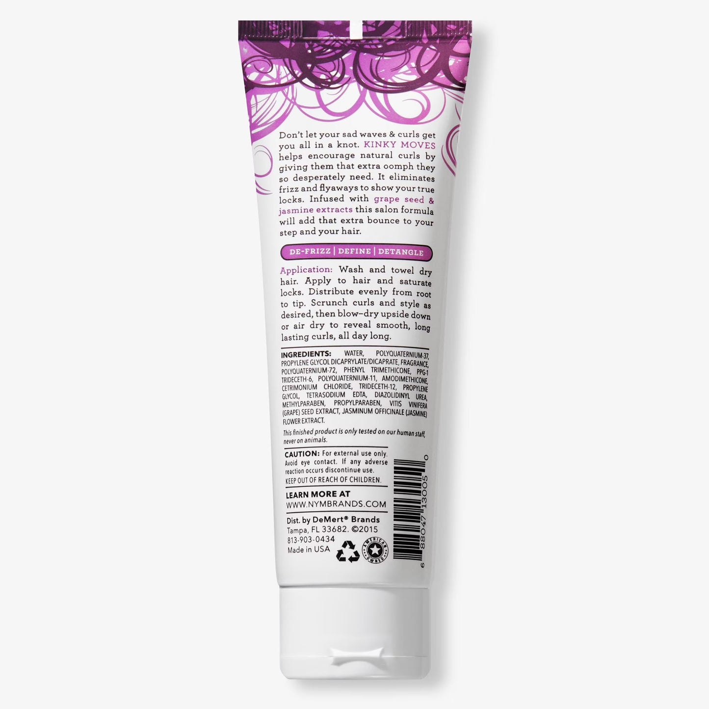 Kinky Moves Curl Defining Hair Cream to Enhance Natural Curls, 4 Fl Oz