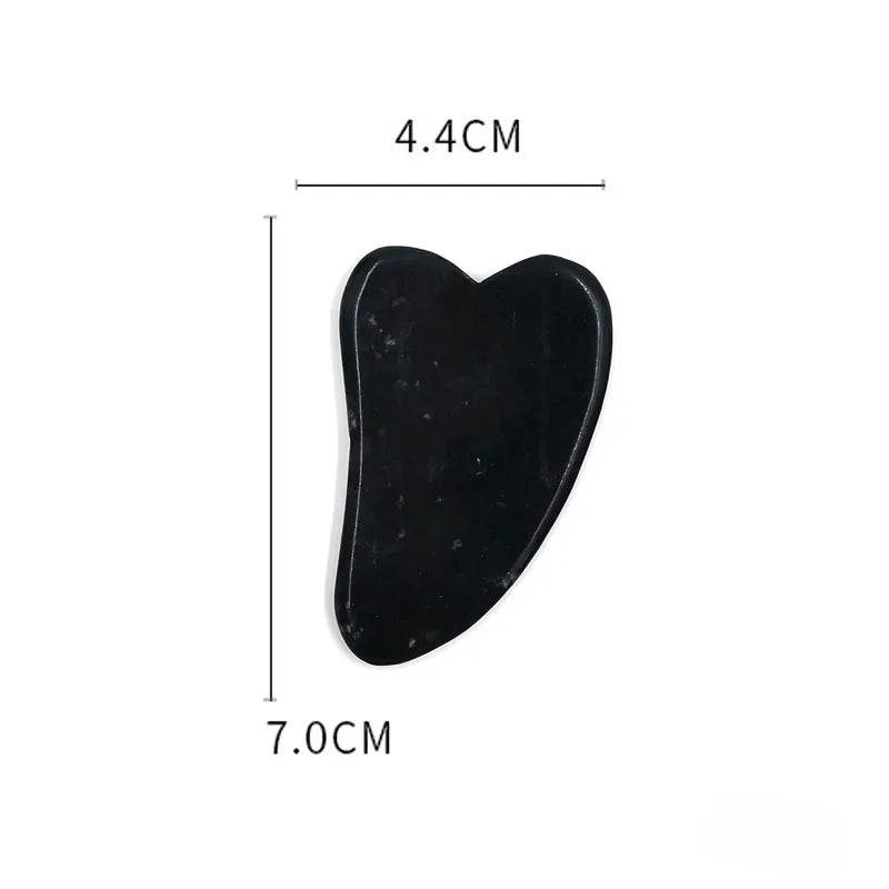 Obsidian Jade Roller Massager Gouache Scraper for Face Facial Skin Care Tools Natural Body Back Beauty Lifting Massagers Rollers