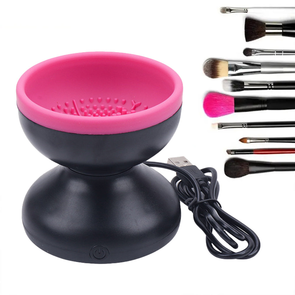 Electric Makeup Brush Cleaner Machine Portable Automatic USB Cosmetic Brush Cleaner Tools for All Size Beauty Makeup Brushes Set