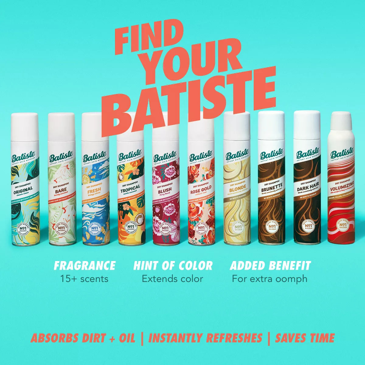 Batiste Bare Dry Shampoo Barely Scented